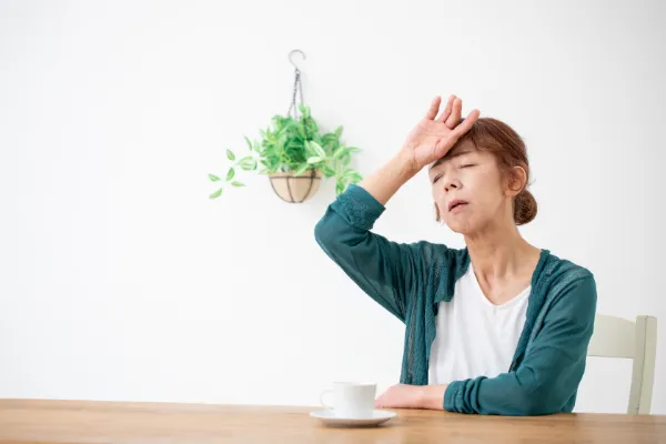 気分が下がっている様子