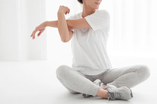 ストレッチの様子